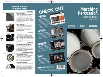 Marching Percussion Survival Guide by Jim Bailey - Evans ...