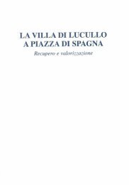 La villa di Lucullo a Piazza di Spagna. Recupero e valorizzazione ...