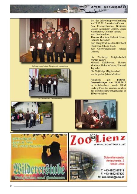 Informationsblatt der Gemeinde St. Veit i. Def