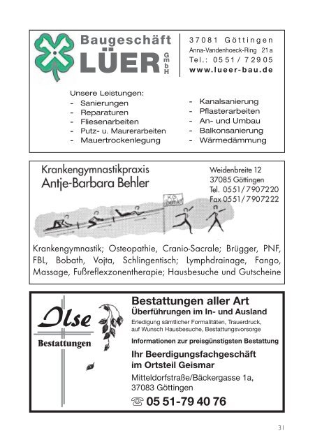 Nachrichtenblatt Mai 2013 - Werbegemeinschaft Geismar ...