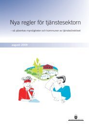 Nya regler för tjänstesektorn - Kommerskollegium