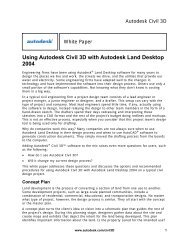 Using Autodesk Civil 3D with Autodesk Land Desktop 2004