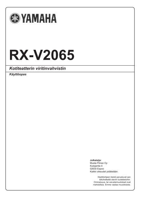 RX-V2065 - Yamaha