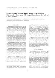 Gastrointestinal Stromal Tumors (GIST) of the Stomach ... - NCI
