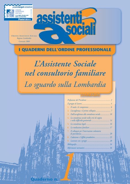 L'Assistente Sociale nel consultorio familiare - Consiglio Regionale ...