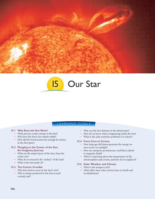 Chapter 15--Our Sun - Geological Sciences