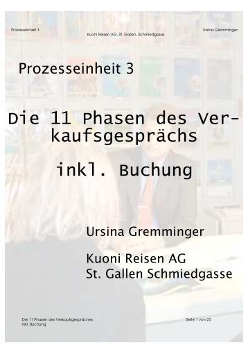 Reisebüro - Die 11 Phasen des Verkaufsgesprächs ... - Lernender.ch