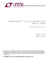 LTpowerCAD II v2.0 Design Tool User's Guide Ver. 2.0 Mar 2013