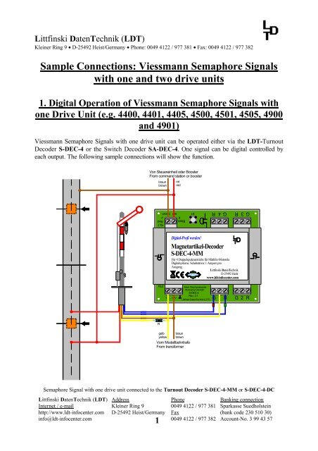 Viessmann Semaphore Signals With One And Two Drive Units Ldt