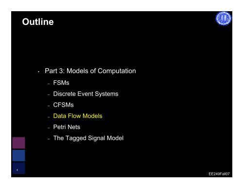 Kahn Process Networks and Dataflows - Chess