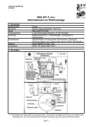 NSU 201 Z (1931) Informationen zur Elektroanlage - NSU-Oldtimer ...