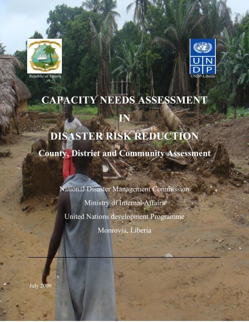 CAPACITY NEEDS ASSESSMENT IN DISASTER RISK REDUCTION
