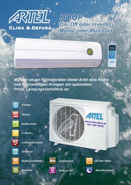 Werbeunterlage PDF Artel Hoop - Artel Klima