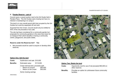 statement of proposal property review - Palmerston North City Council