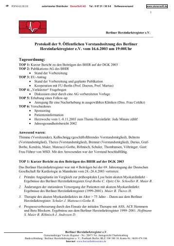 Protokoll der 9. Öffentlichen Vorstandssitzung des Berliner ...