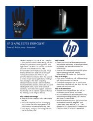 HP Compaq t5725 Data Sheet - AMD