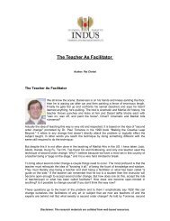 The Teacher As Facilitator - ITARI