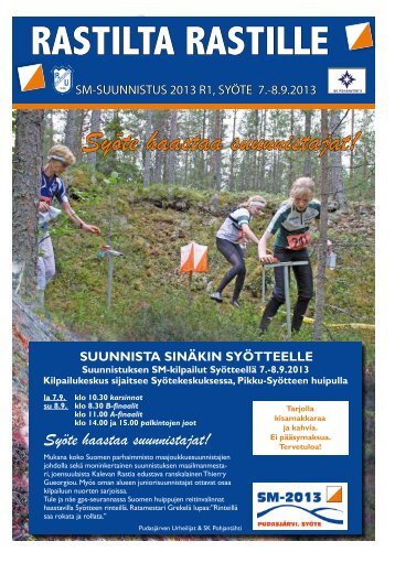 rastilta rastille - PudasjÃ¤rven Urheilijat - Sporttisaitti