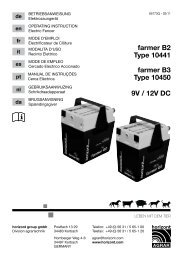 9V / 12V DC farmer B2 Type 10441 farmer B3 Type 10450