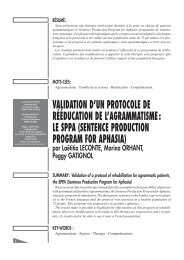 le sppa (sentence production program for aphasia) - Unadreo