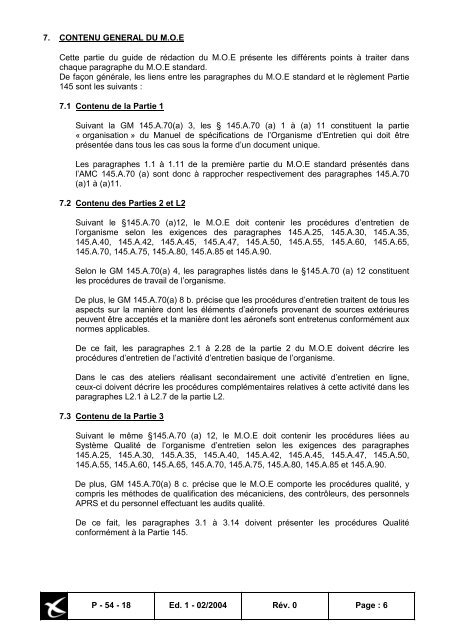 guide de redaction du manuel des specifications de l'organisme d ...