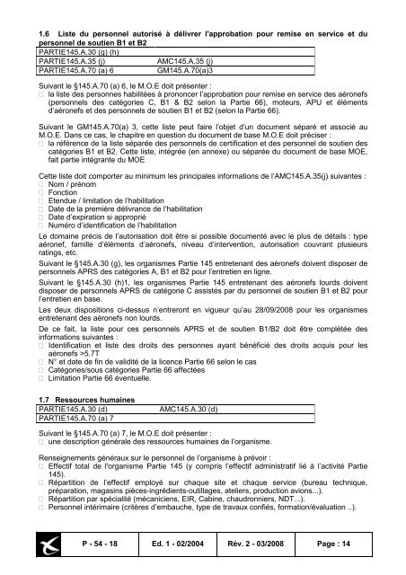 guide de redaction du manuel des specifications de l'organisme d ...