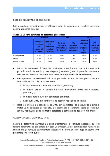 Studiu fezabilitate sistem gestionare deÅeuri - Consiliul JudeÅ£ean ...