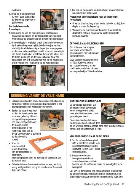 Dual Mode Precision Plunge Router - Triton Tools