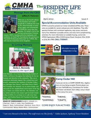 Resident Newsletter April 2012