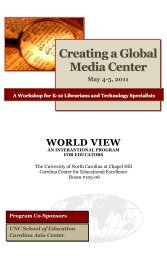 Creating a Global Media Center - World View - The University of ...