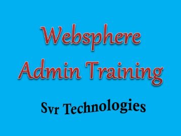 websphere admin training