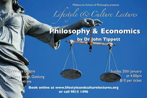 PDF Flyer - Lifestyle and Culture Lectures