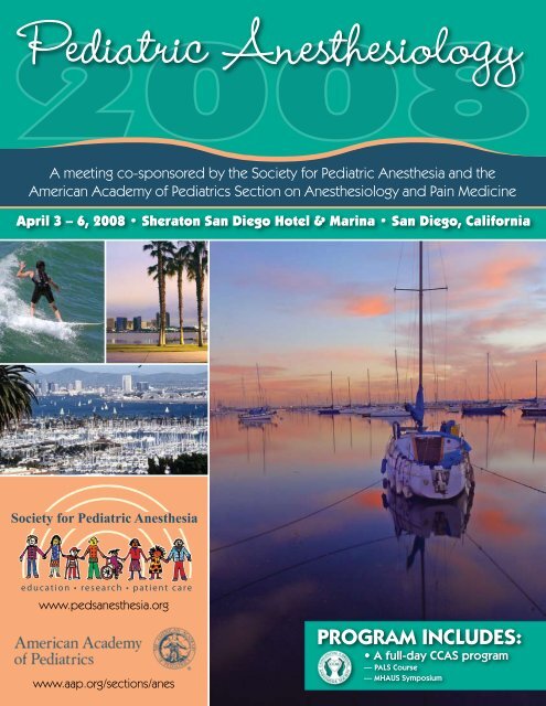 Meeting Program The Society For Pediatric Anesthesia