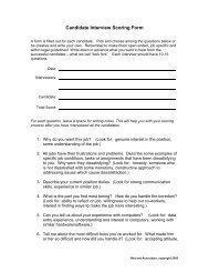 Candidate Interview Scoring Form - Instant Benefits Network