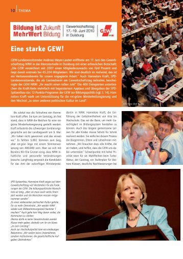 Eine starke GEW! - NDS-Verlag