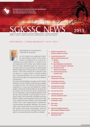 SGK-SSC NEWS 2013 - Schweizerische Gesellschaft fÃ¼r Kardiologie