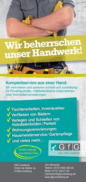 Wir beherrschen unser Handwerk! - Lüneburg