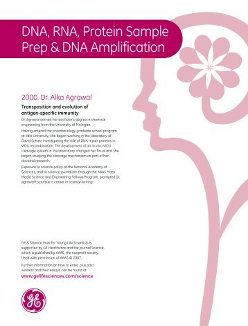 DNA, RNA, Protein Sample Prep & DNA Amplification - Lkb.eu