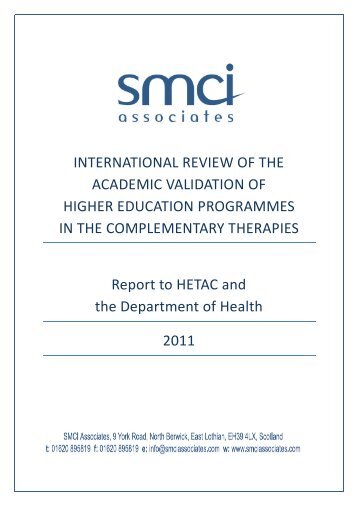 Review of the academic validation - HETAC