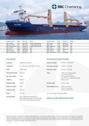 MAIN DATA HOLDS/HATCHES/CRANES ... - BBC Chartering