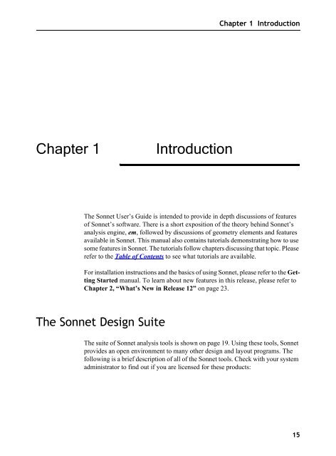 Sonnet User's Guide - Sonnet Software