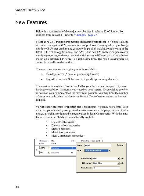 Sonnet User's Guide - Sonnet Software