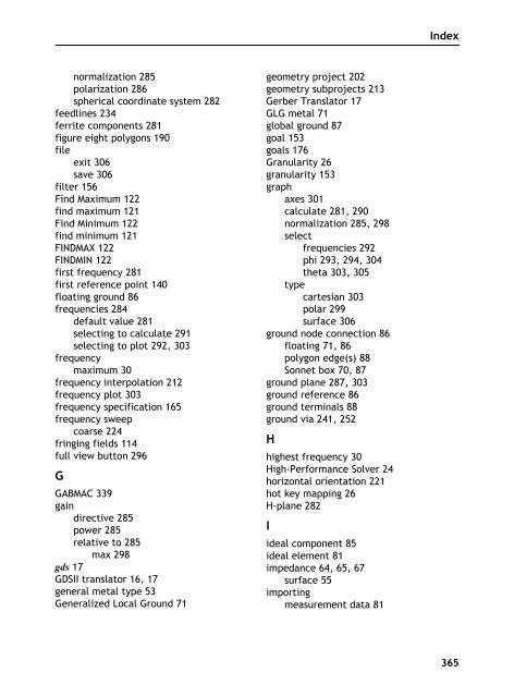 Sonnet User's Guide - Sonnet Software