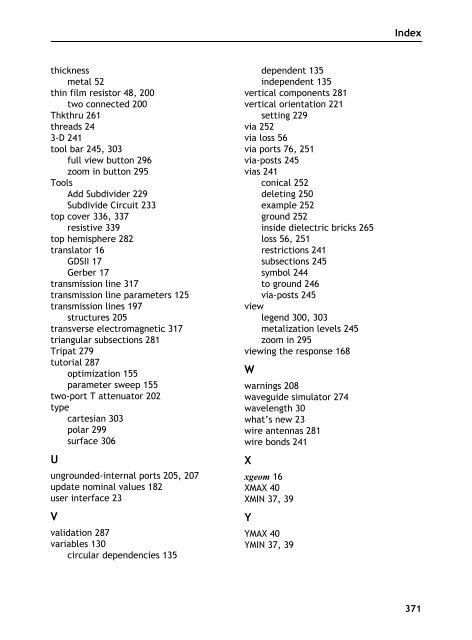 Sonnet User's Guide - Sonnet Software