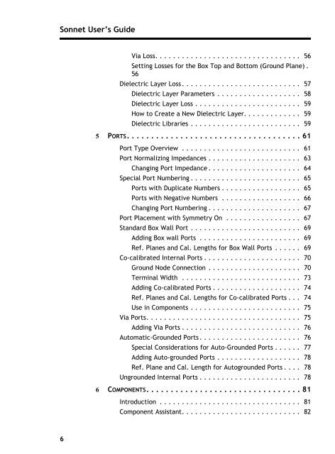 Sonnet User's Guide - Sonnet Software