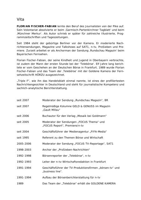 Lebenslauf im PDF-Format - Florian Fischer-Fabian