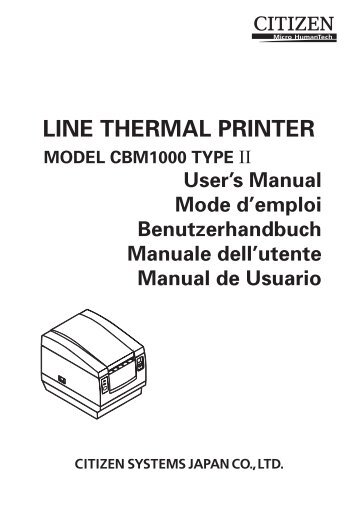 LINE THERMAL PRINTER - Unique Micro Design