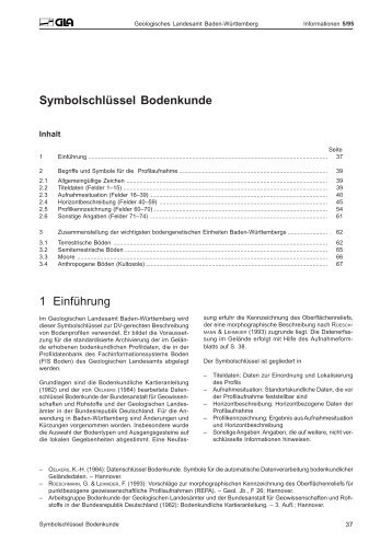 1 Einführung Symbolschlüssel Bodenkunde - Landesamt für ...