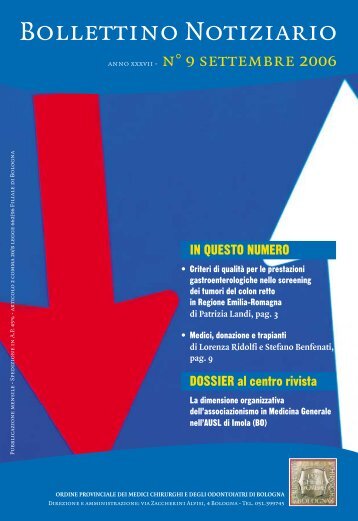 Settembre 2006 - Ordine dei Medici di Bologna