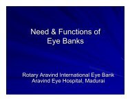 Need & Functions of Eye Banks - LAICO